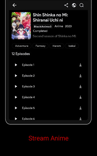 BlackStream Anime and Live TV