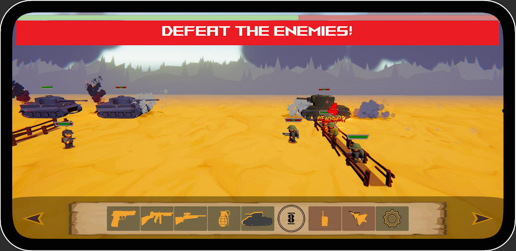 B-Bomb Trench War 0.2.0 APK + Mod (Unlimited money) untuk android