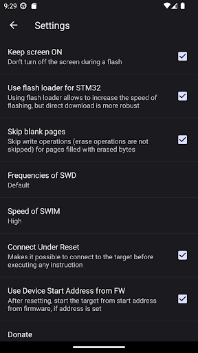 Screenshot of ZFlasher STM32