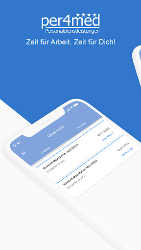 Android application per4med screenshort