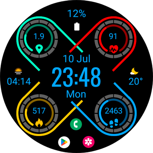 XL13 Digital Watch Face