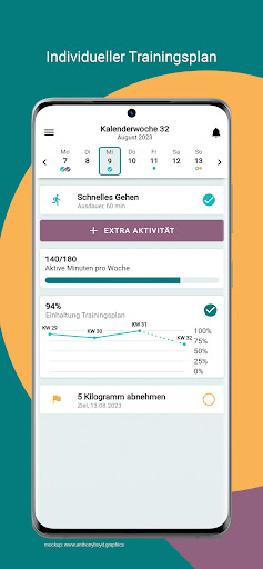 Android application aktivplan screenshort