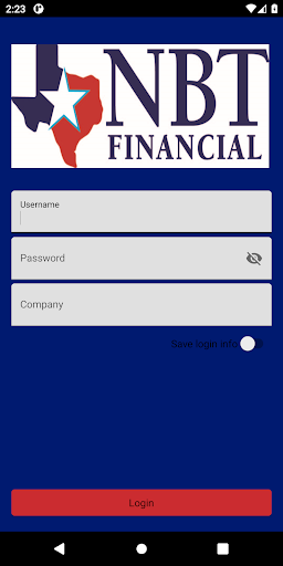 Android application NBT mRDC screenshort
