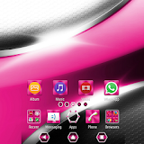 Metallic Steel Pink XZ Theme icon