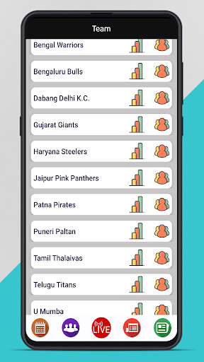 Kabaddi Live Updates Screen 2