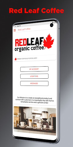 Android application Red Leaf Coffee screenshort