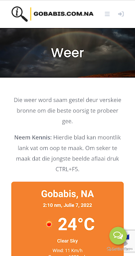 Android application Gobabis.com.na screenshort