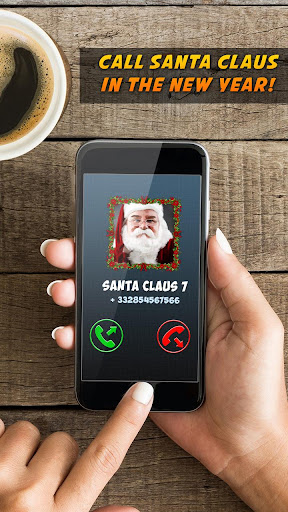 Android application Fake Call Santa Joke NewYear screenshort