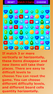Match Three Jewels Puzzle