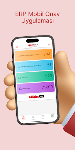Android application BilişimERP screenshort
