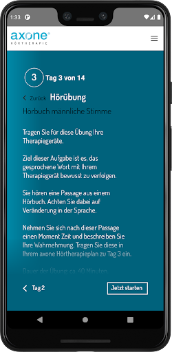 axone Hörtherapie Screen 2