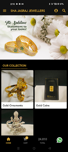 Android application SHA JASRAJ JEWELLERS screenshort