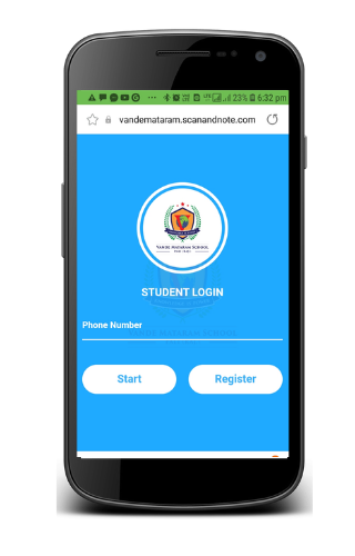 Android application VMS ONLINE CLASS screenshort