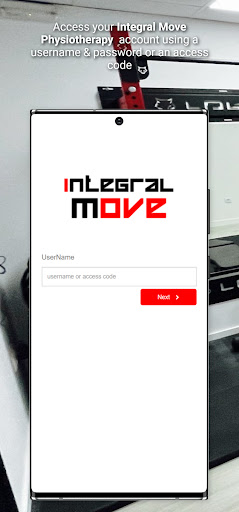 Android application Integral Move Physiotherapy screenshort