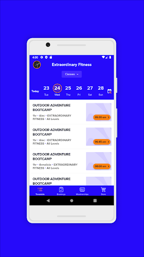 Extraordinary Fitness Screen 3