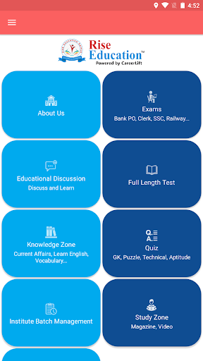 Android application Rise Education screenshort