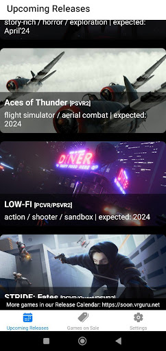 Android application VRguru screenshort