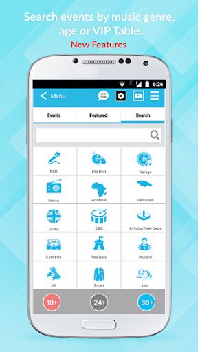 Android application London Club Nights screenshort