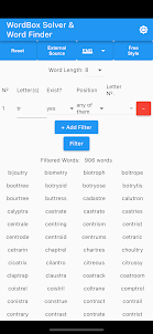 WordBox Solver and Word Finder