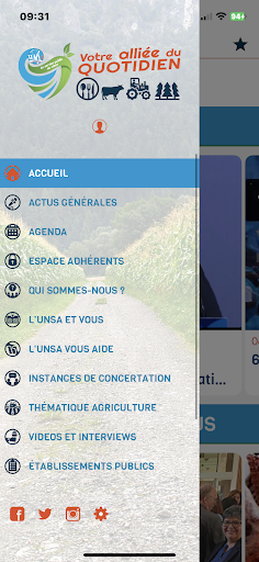 Android application UNSA AAF screenshort