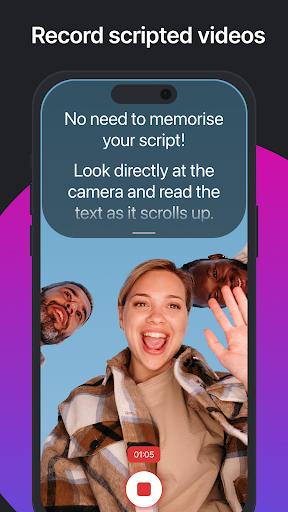 Android application Video Teleprompter - Evelize screenshort