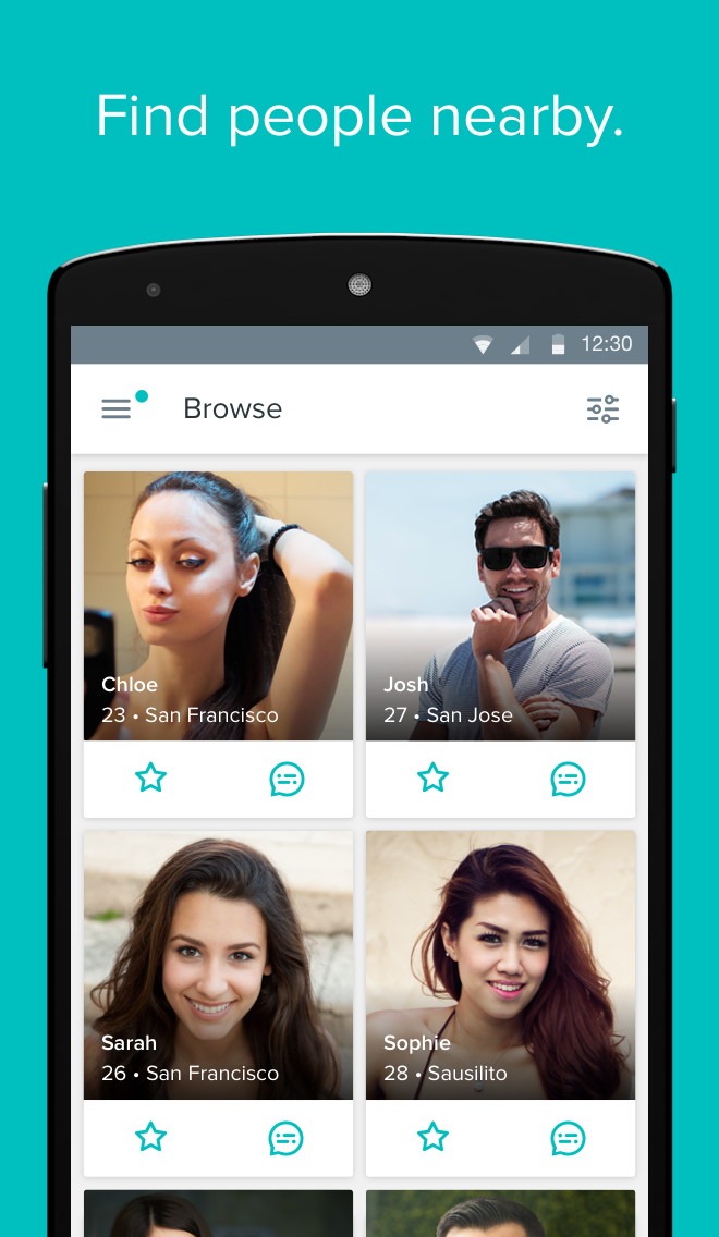 Android application hi5 - meet, chat & flirt screenshort