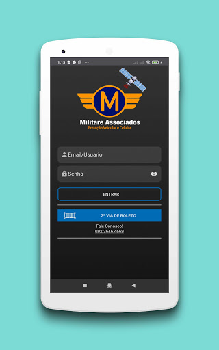 Android application Militare Rastreamento e Proteç screenshort