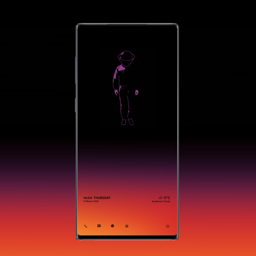 Animated KLWP theme WALKING logo