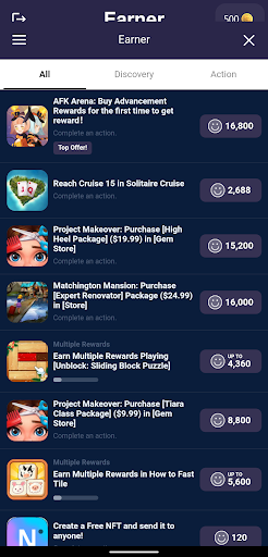 Earner - earn from games