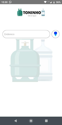 Android application Toninho Gas e Agua screenshort