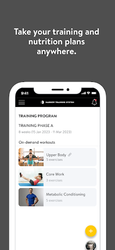 Markow Training Systems Screen 2