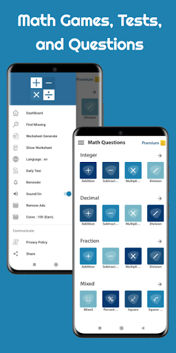 Android application Math Games Quest - Questions screenshort