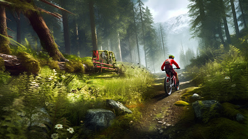 Android application BMX Cycle Stunt Game-Bike Game screenshort