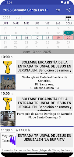 Android application 2025 S. Santa Las Palmas LPGC screenshort