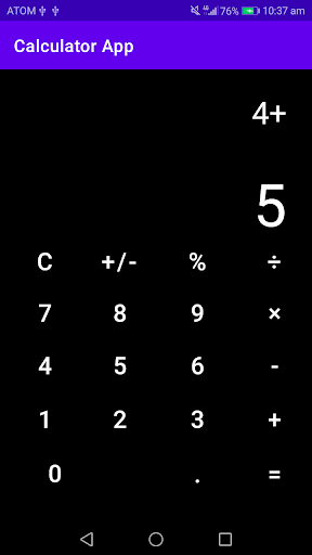 Android application Calculator App screenshort