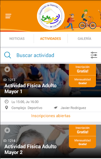 Activate Los Andes Screen 2