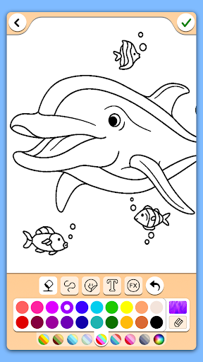 Dolphins coloring pages 17.6.0 screenshots 4