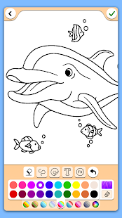 Dolphins coloring pages 17.6.6 APK screenshots 4