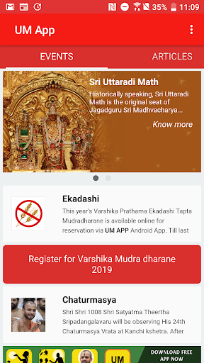 UM App Screen 2