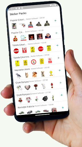 Android application Türkçe Sticker Wp Çıkartma screenshort