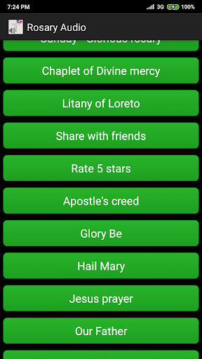 Rosary audio English Screen 2