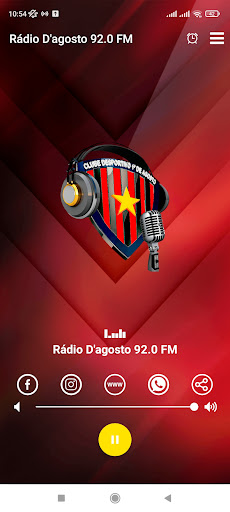 Android application Rádio D'agosto 92.0 FM screenshort