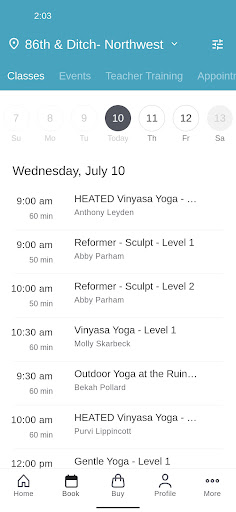 Invoke Yoga and Pilates Screen 2