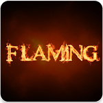 Cover Image of Tải xuống Flaming Text : Fire Text Photo  APK