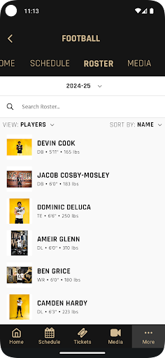 Screenshot of Wake Forest Demon Deacons