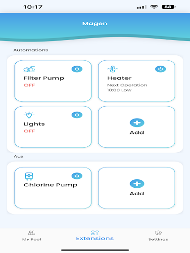 Android application My-Pool screenshort