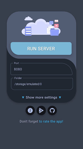 Android application WebDAV FS Server Pro screenshort