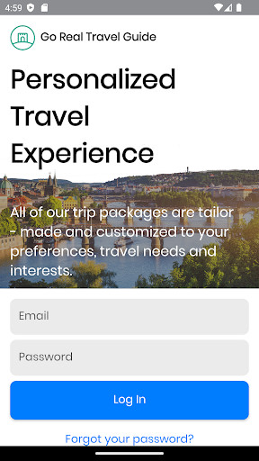 Go Real Travel: Digital Guide Screen 2