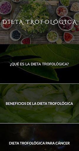 Android application Dieta Trofológica screenshort