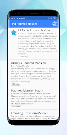 Find Haunted Houses Near Me Screen 2